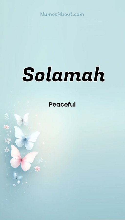 Meaning of Solamah