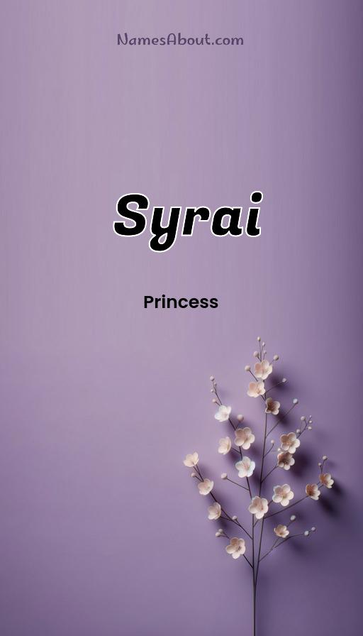 Syrai name and meaning