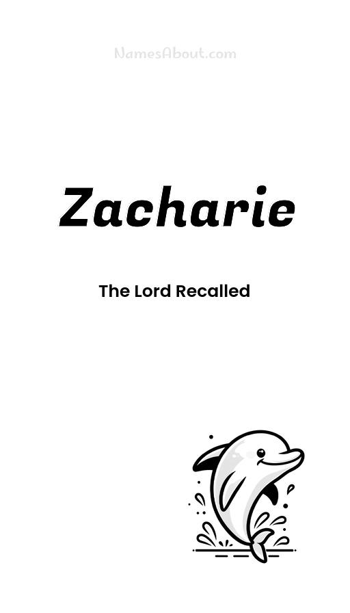 Zacharie name and meaning