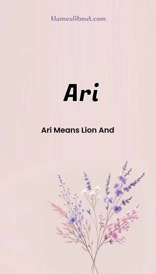 Meaning of Ari