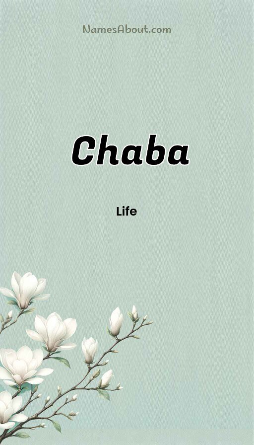 Meaning of Chaba