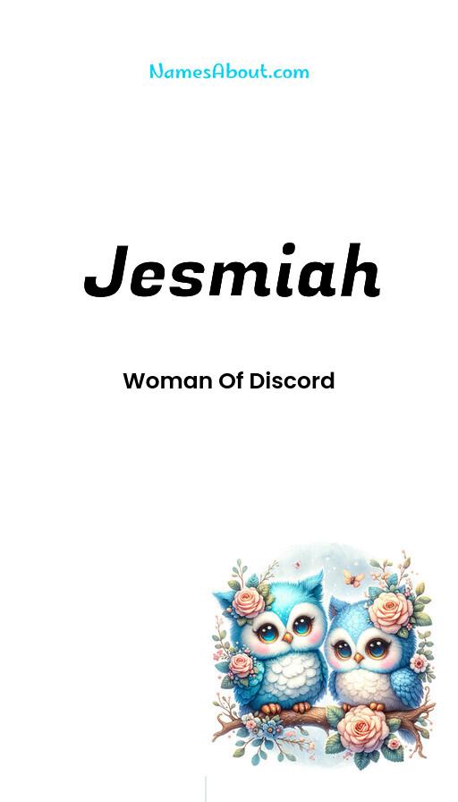 Jesmiah name and meaning