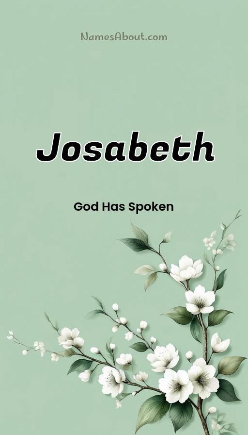 Josabeth name and meaning