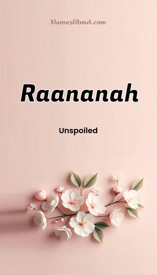 Meaning of Raananah