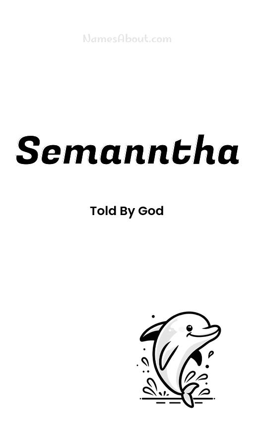 Semanntha name and meaning