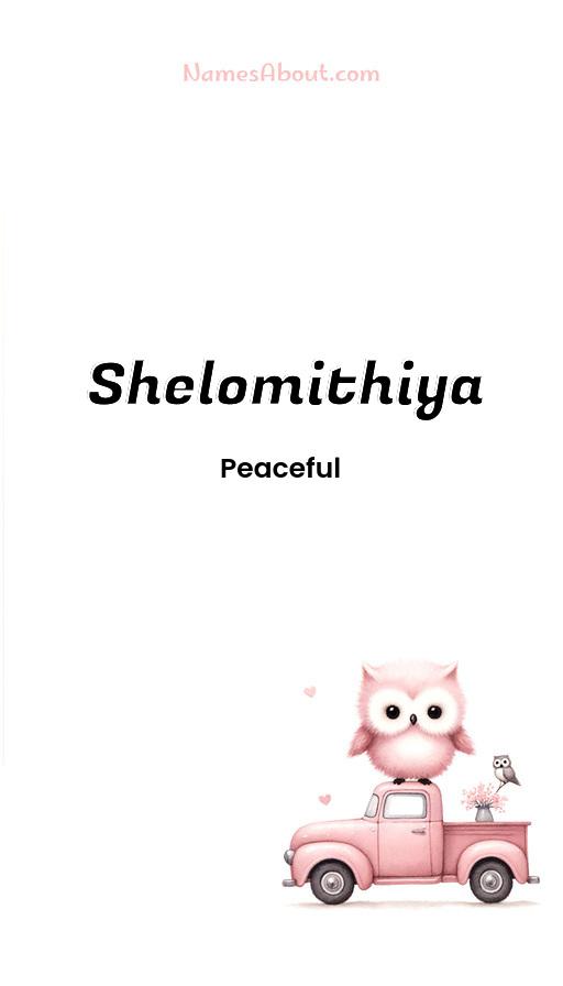 Shelomithiya name and meaning