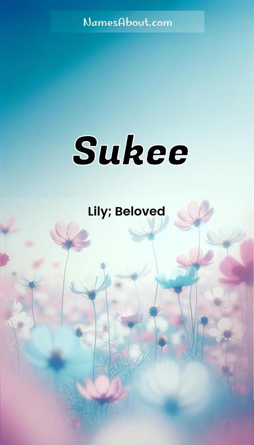 Sukee name and meaning