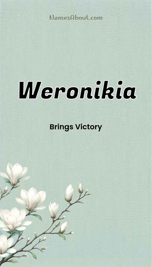 Meaning of Weronikia