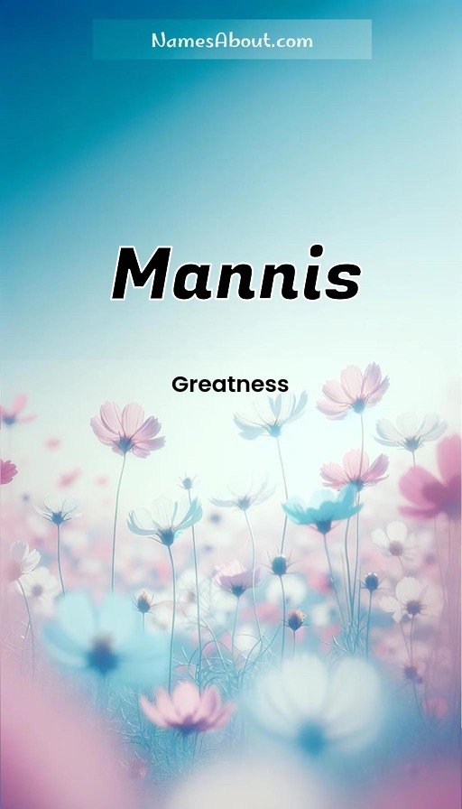 Meaning of Mannis