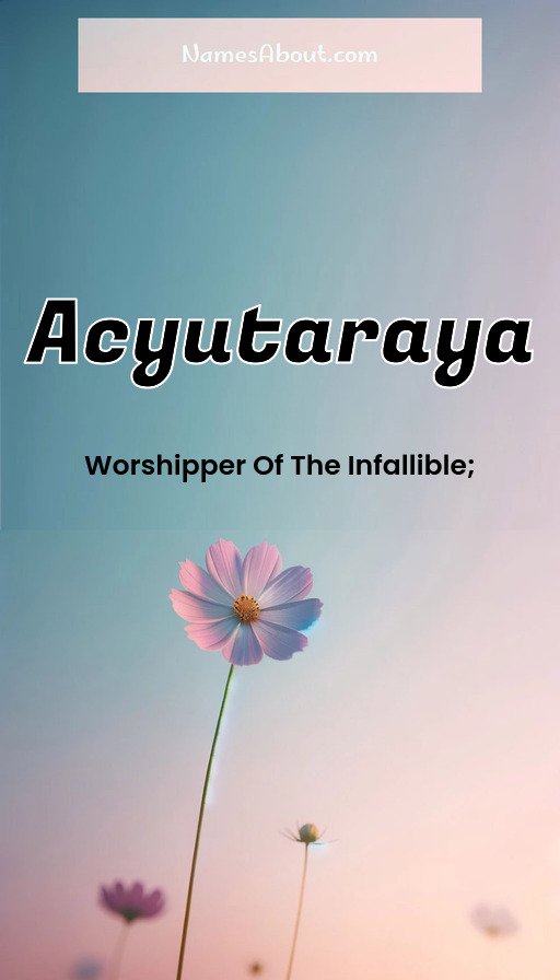Meaning of Acyutaraya