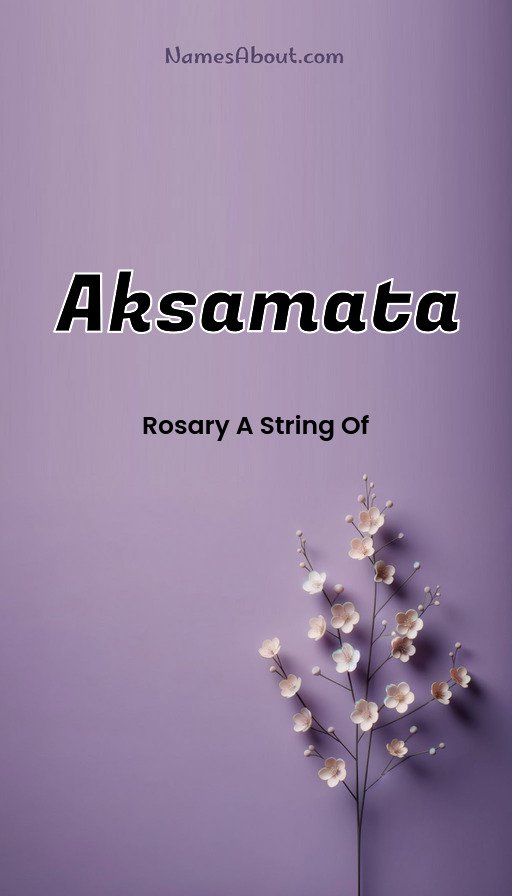 Meaning of Aksamata