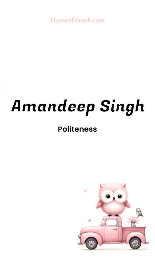 Amandeep Singh name and meaning