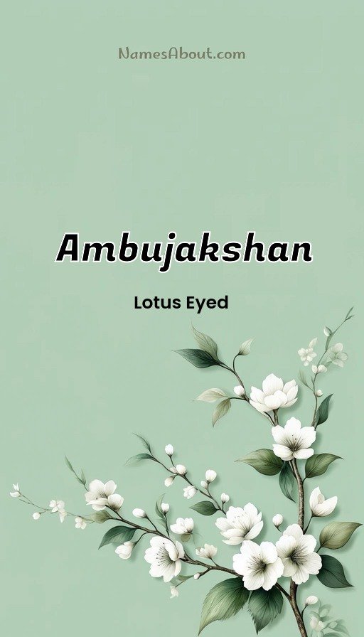 Meaning of Ambujakshan
