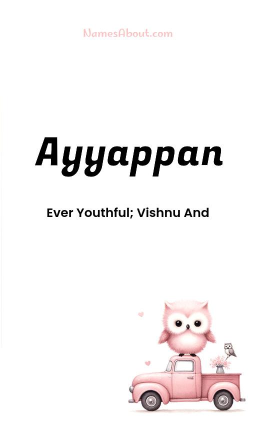 Meaning of Ayyappan