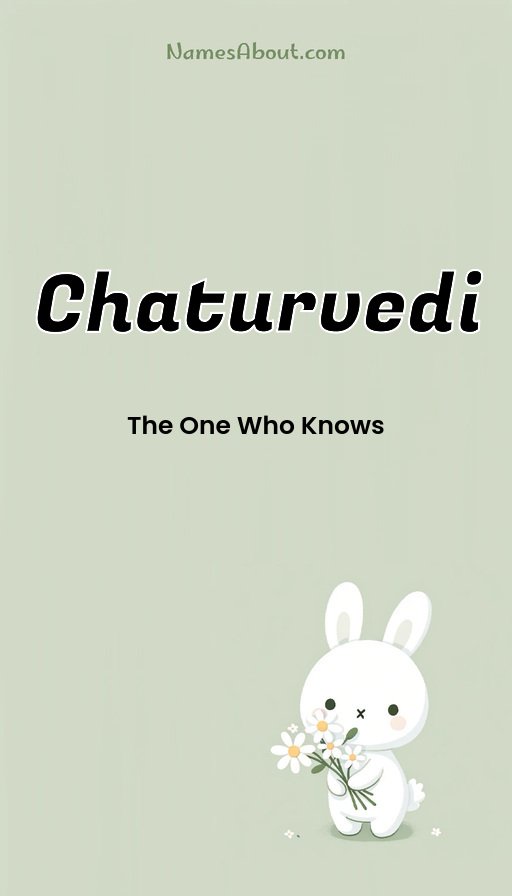 Meaning of Chaturvedi