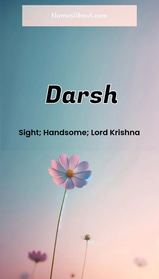 Meaning of Darsh