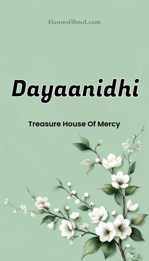 Meaning of Dayaanidhi