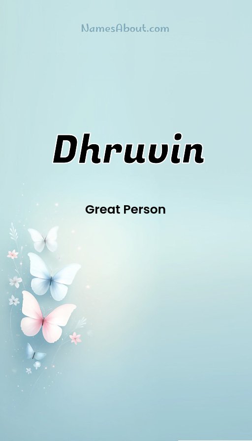 Meaning of Dhruvin