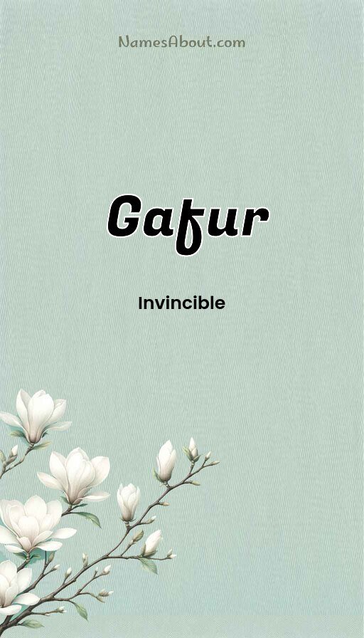 Meaning of Gafur