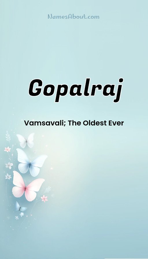 Meaning of Gopalraj
