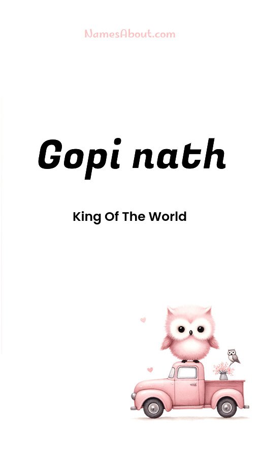 Meaning of Gopi nath