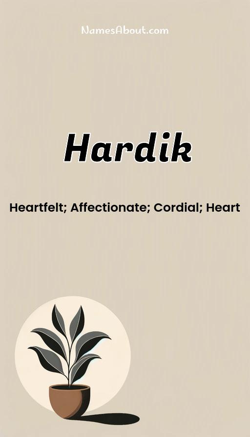 Illustration of Hardik