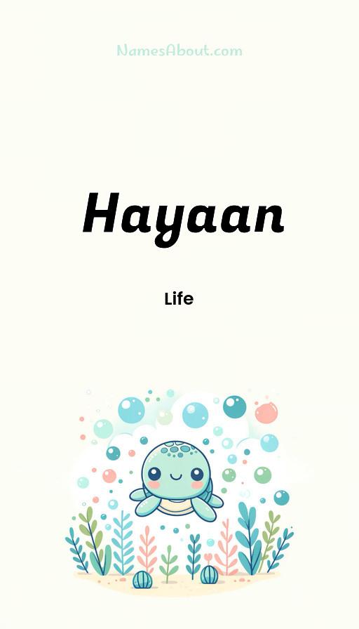 Illustration of Hayaan