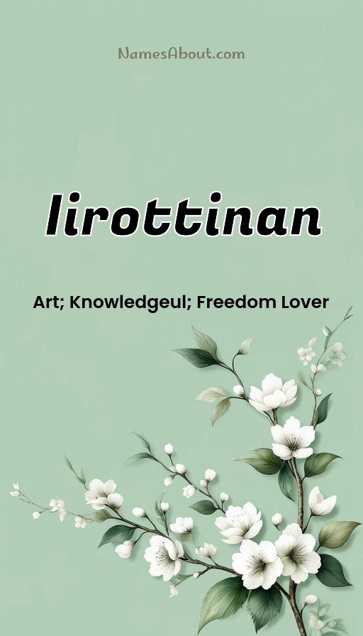 Meaning of Iirottinan