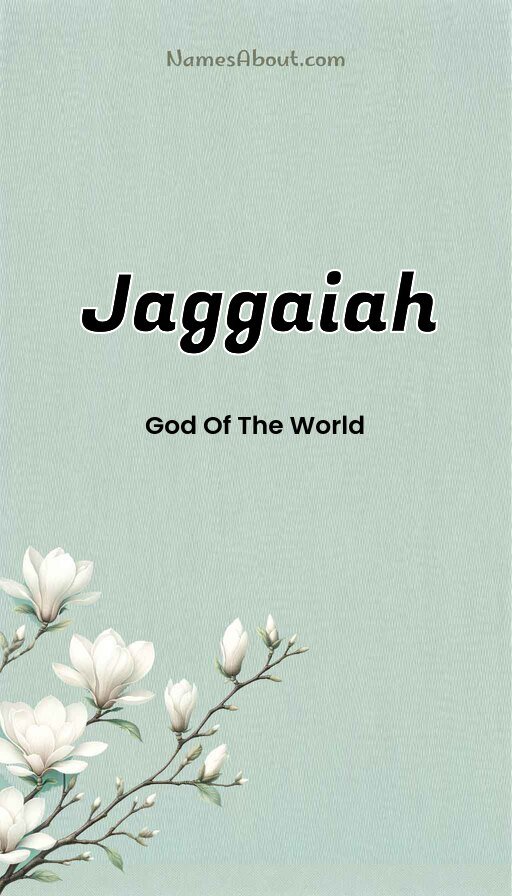 Meaning of Jaggaiah
