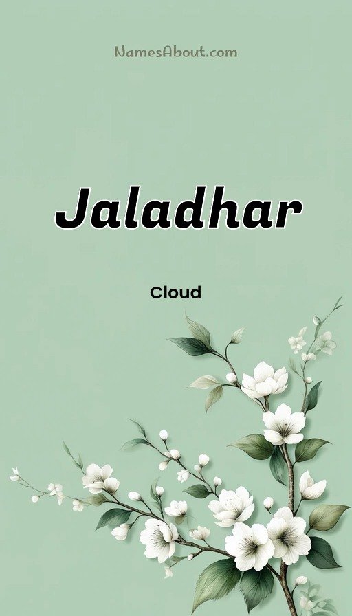 Meaning of Jaladhar