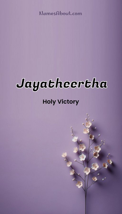 Meaning of Jayatheertha