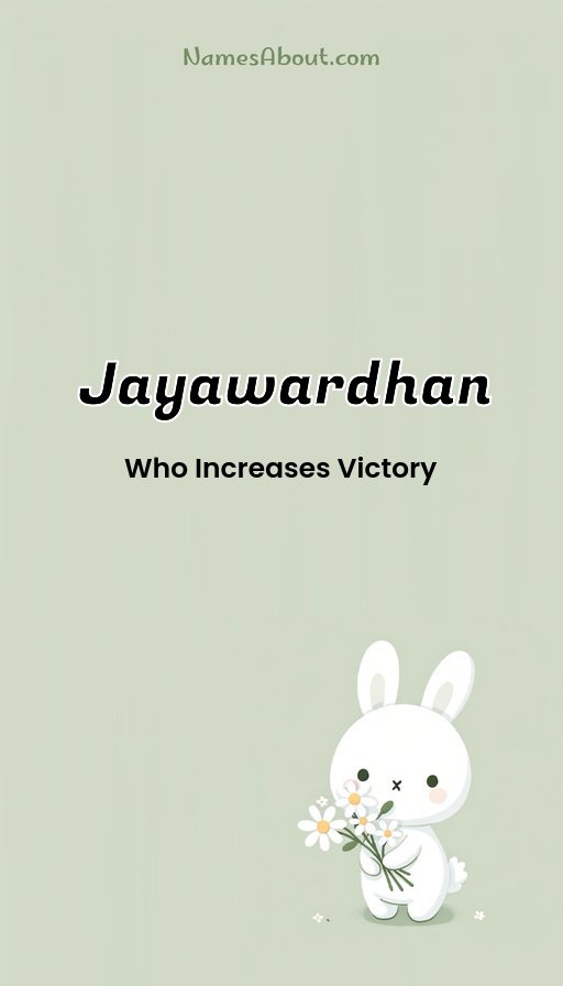Meaning of Jayawardhan