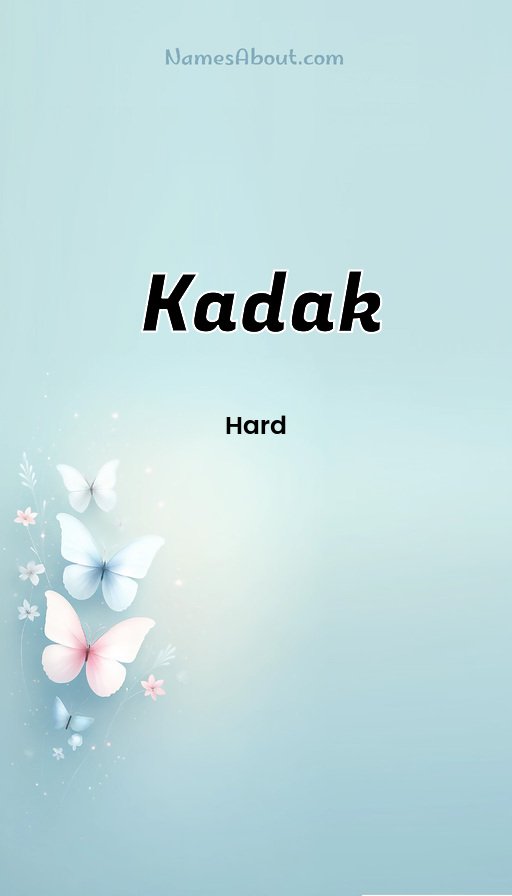 Meaning of Kadak