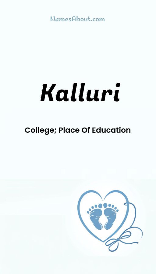 Meaning of Kalluri