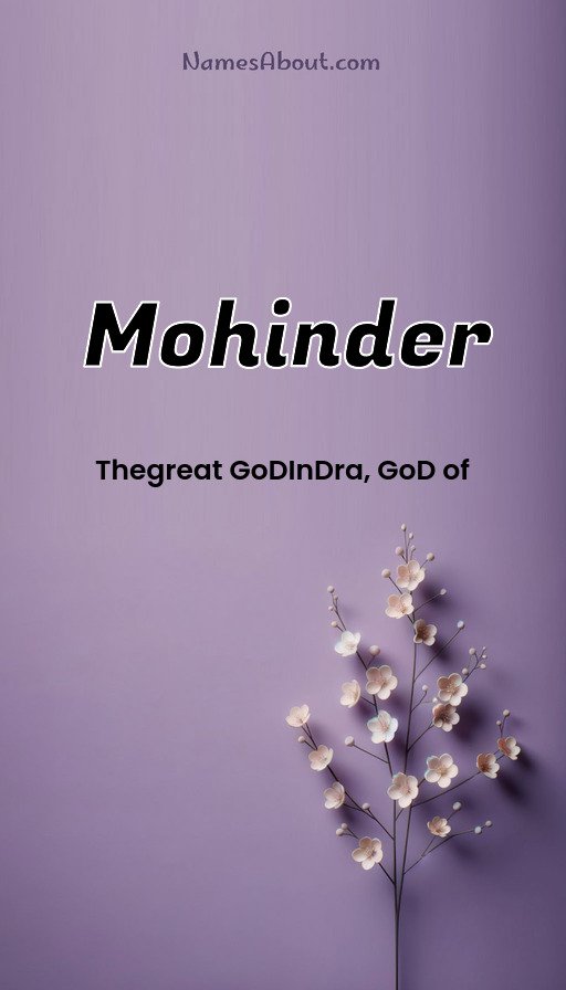 Meaning of Mohinder