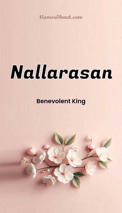 Meaning of Nallarasan