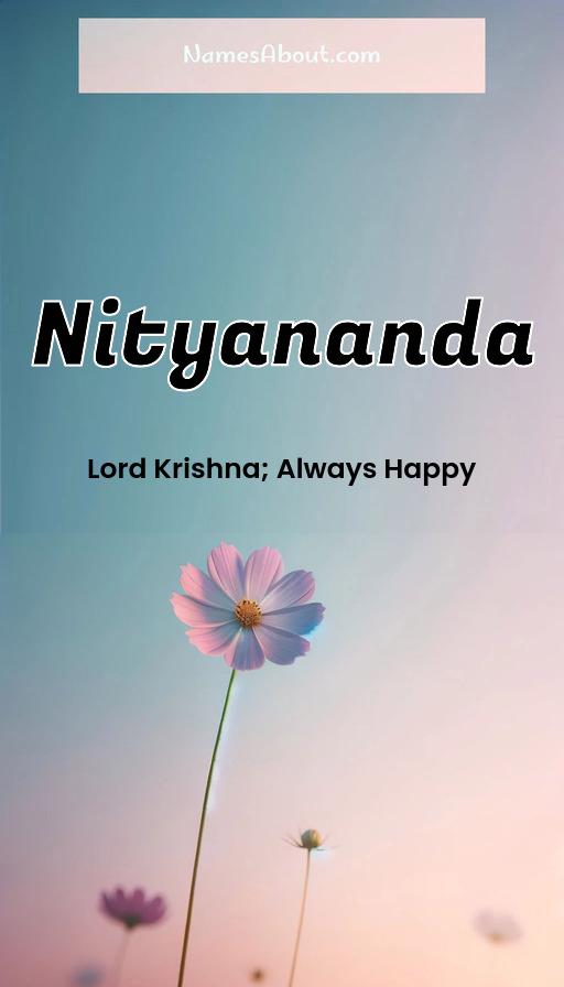 Illustration of Nityananda