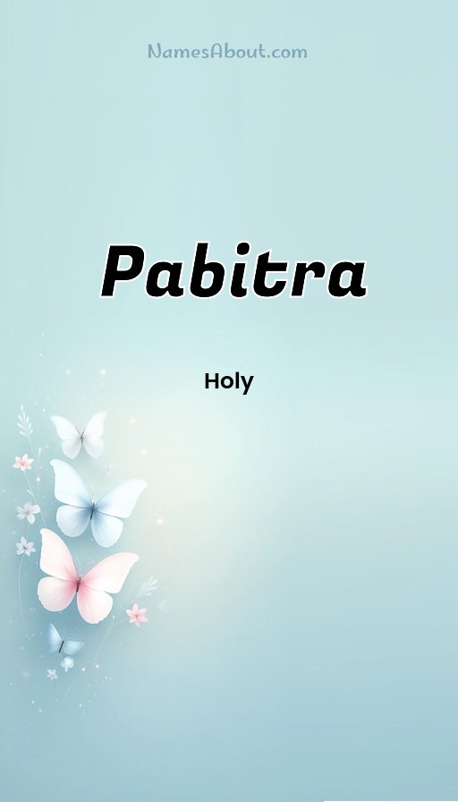 Meaning of Pabitra