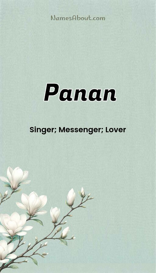 Meaning of Panan
