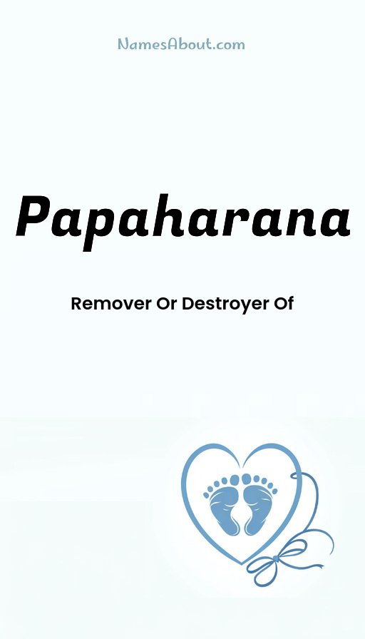 Meaning of Papaharana