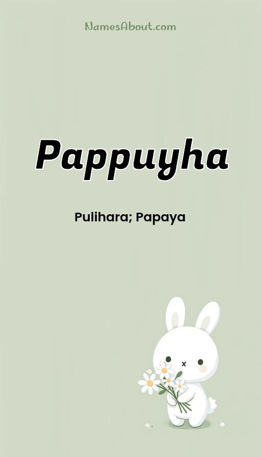 Pappuyha name and meaning