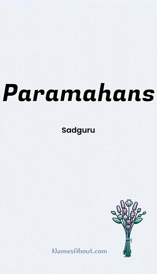 Meaning of Paramahans