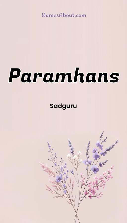 Meaning of Paramhans