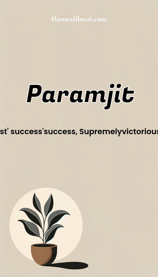 Meaning of Paramjit