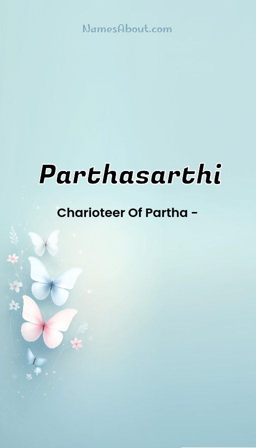 Meaning of Parthasarthi