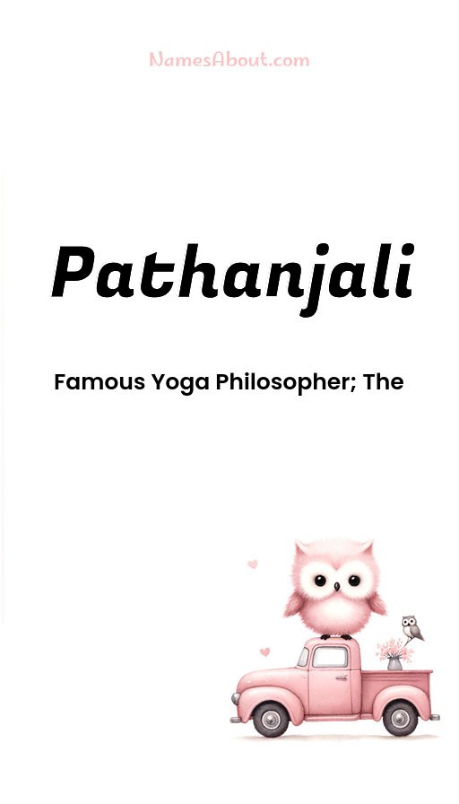 Meaning of Pathanjali