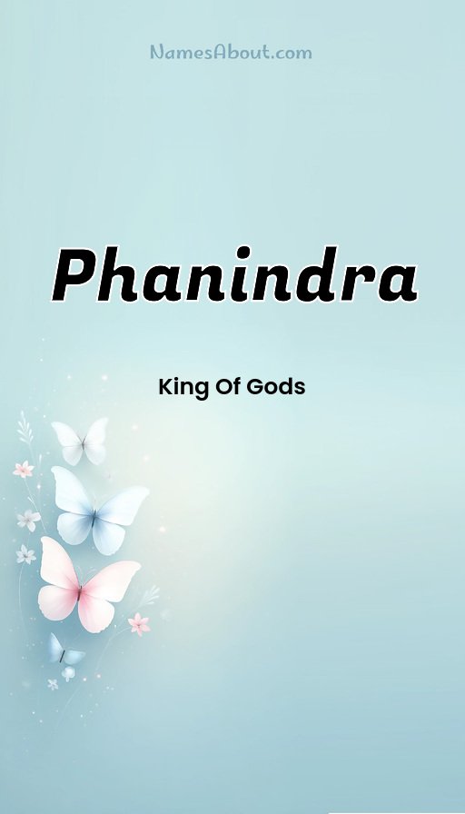 Meaning of Phanindra