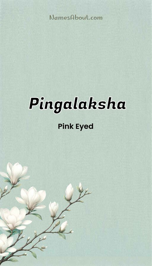 Meaning of Pingalaksha