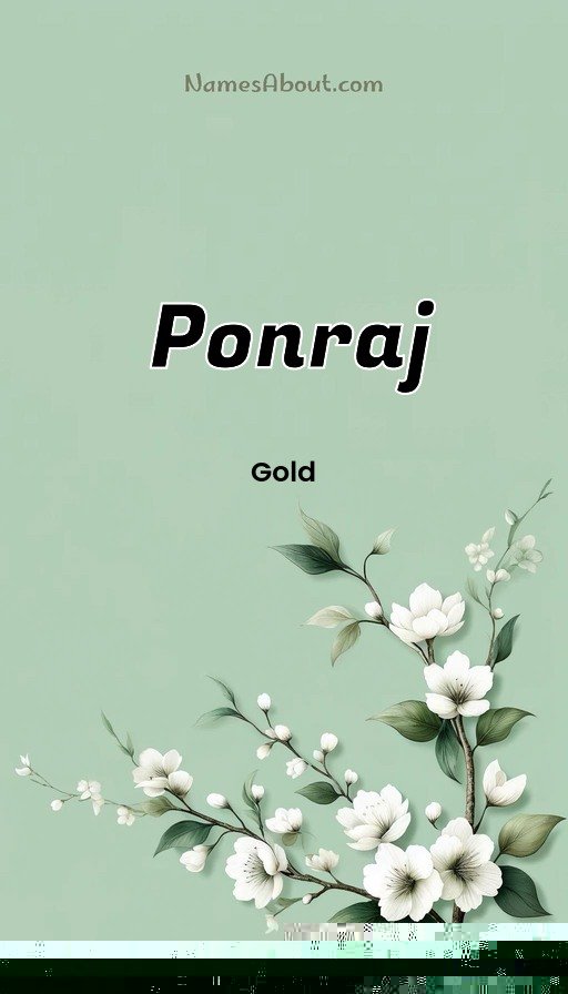Meaning of Ponraj