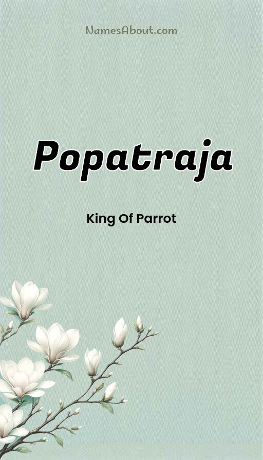 Meaning of Popatraja